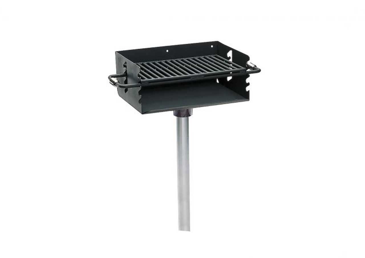Rotating Flip Back Pedestal Park Grill - 280 Sq In Cooking Area