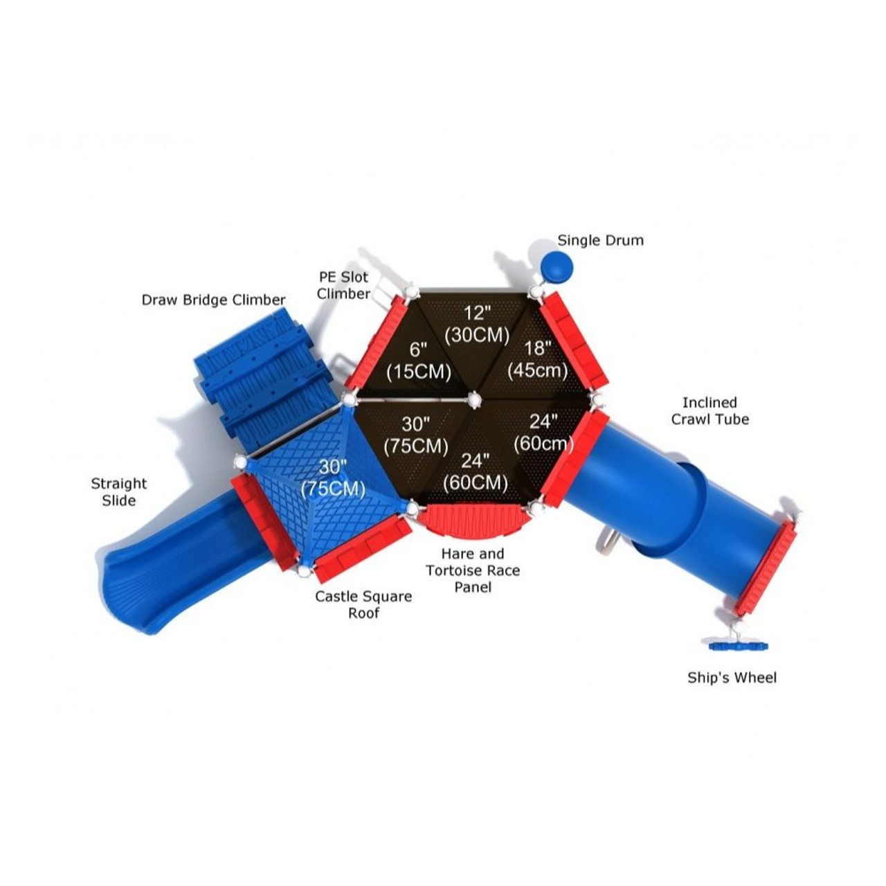 Cake Fort Playset- overhead