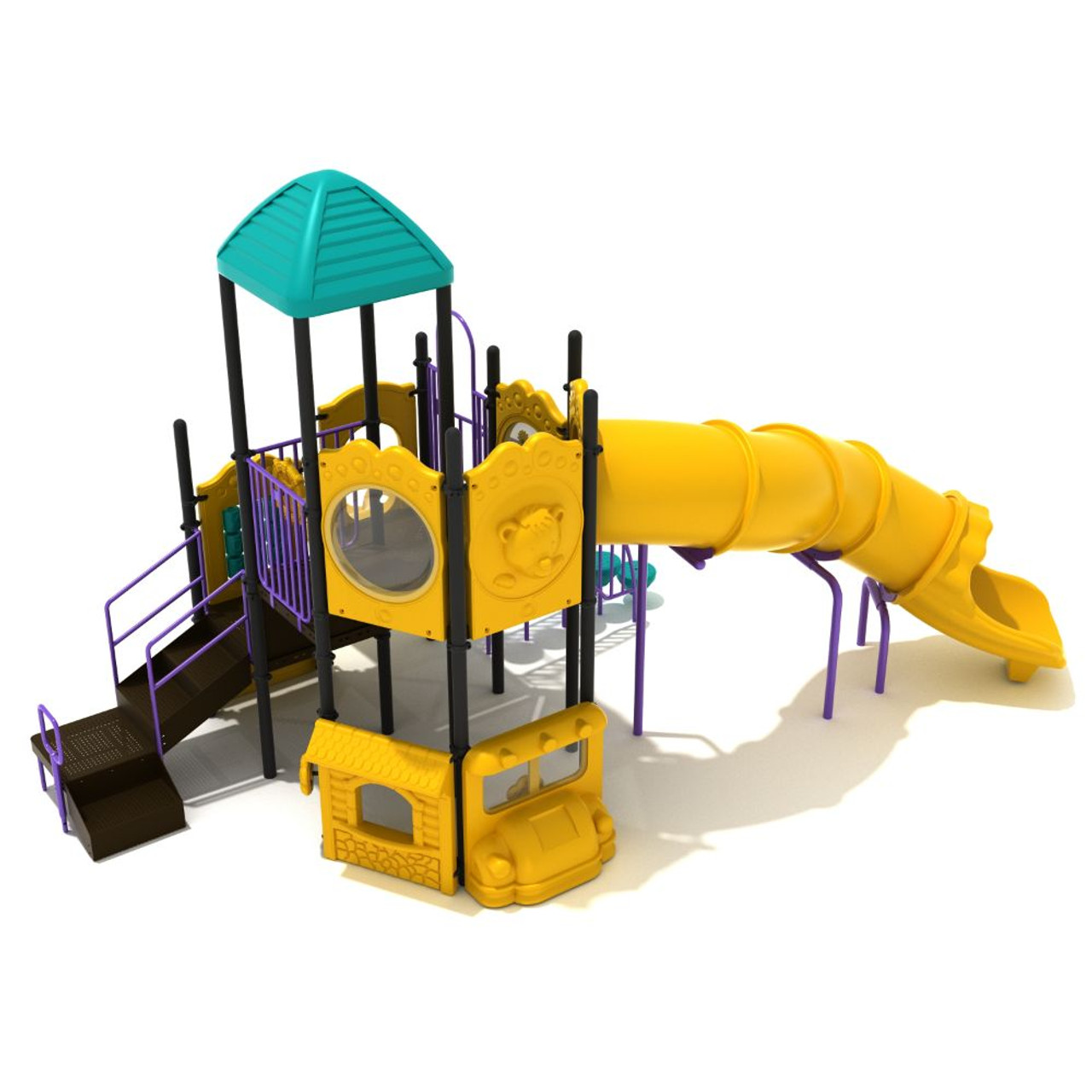 Helena Playset with Curved Slide Tube - Back