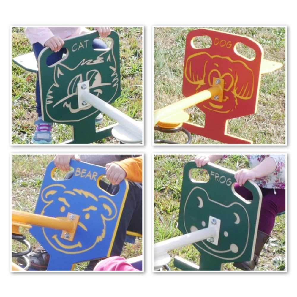 Animal Spring Bouncer 4 Seat Spring-About - Discount Playground Supply