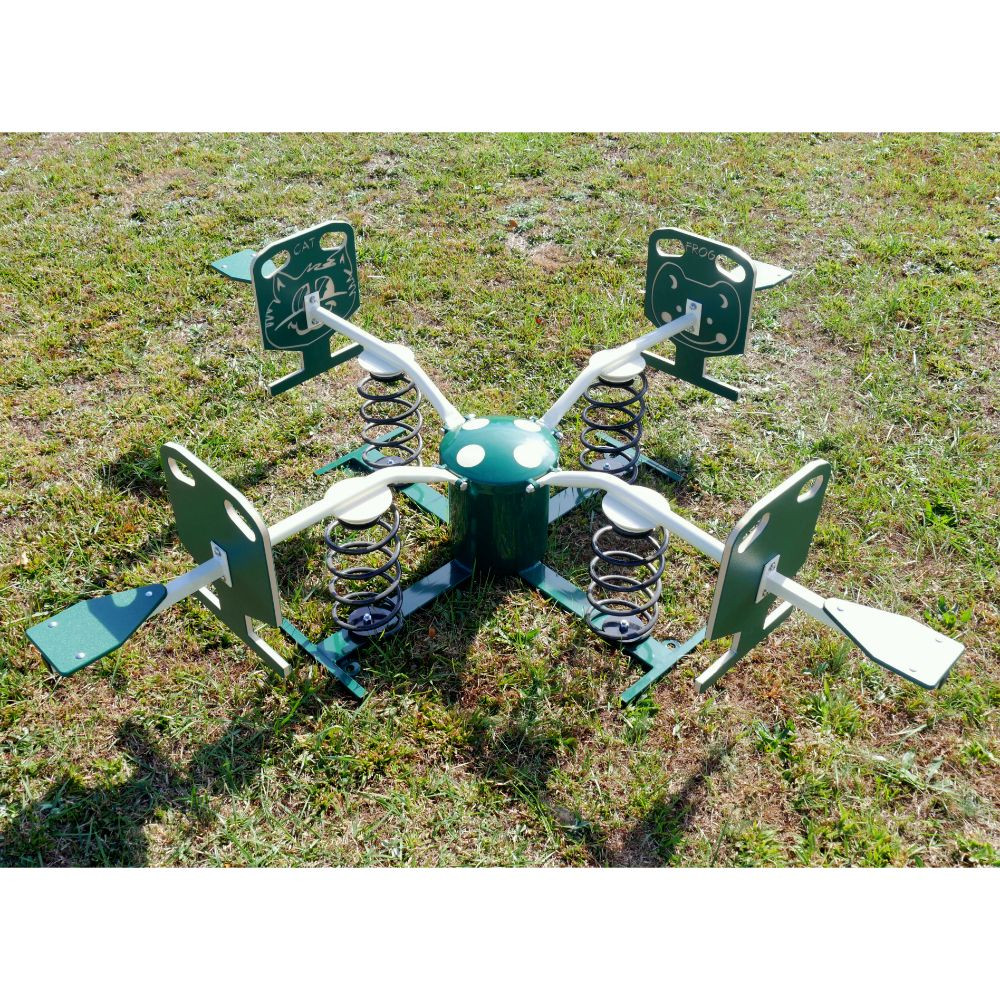 知育玩具 spring3 Animal Spring Bouncer 4 Seat Spring-About - Discount Playground Supply