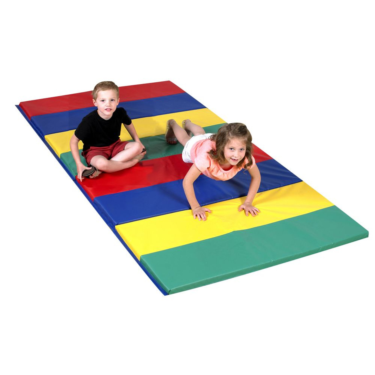 Rainbow Folding Gym Mat - 4x8