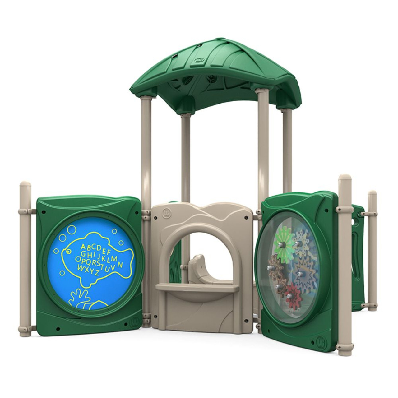 Kidz Corner Playset - natural colors - leaf roof option