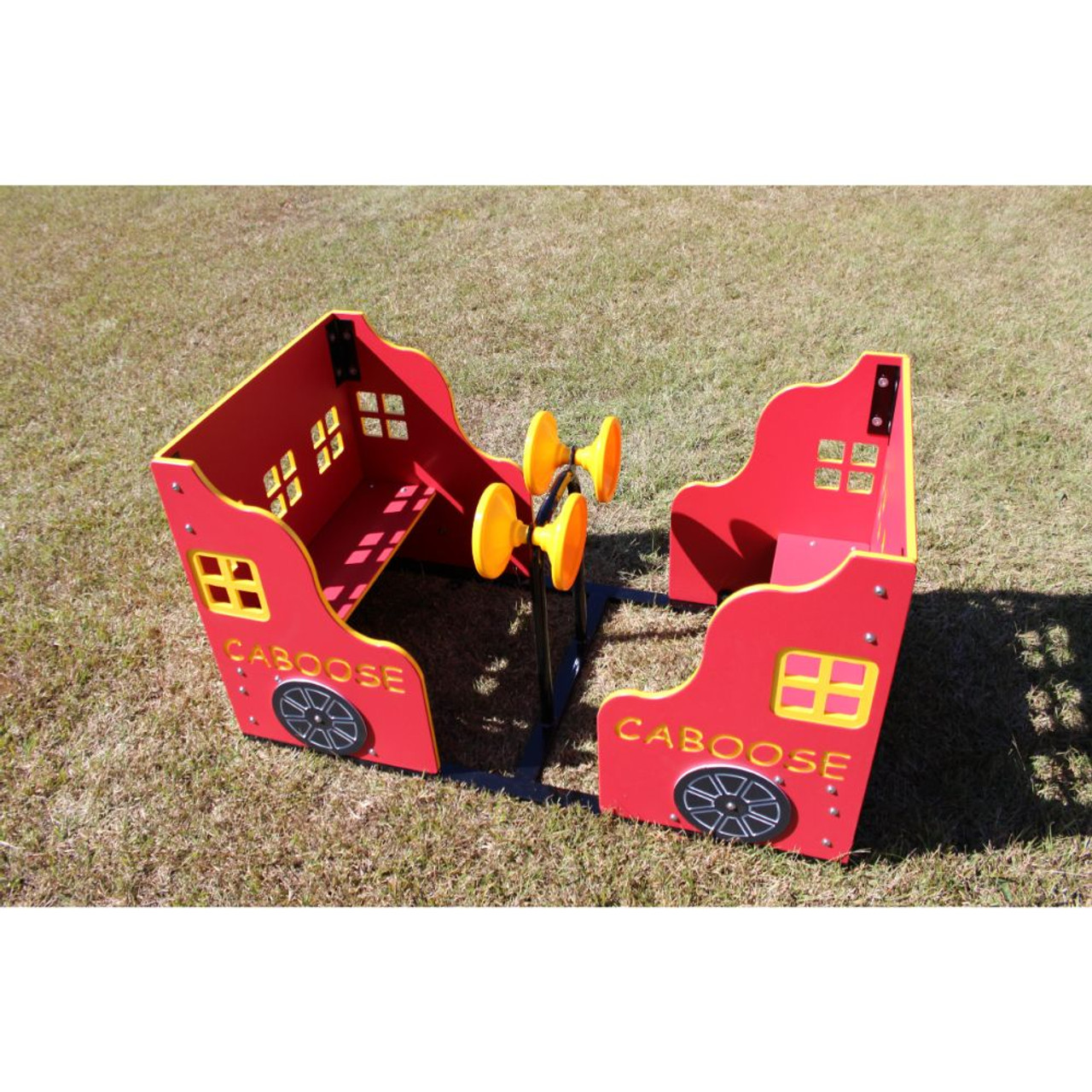 Train Caboose Playground Vehicle - angle interior