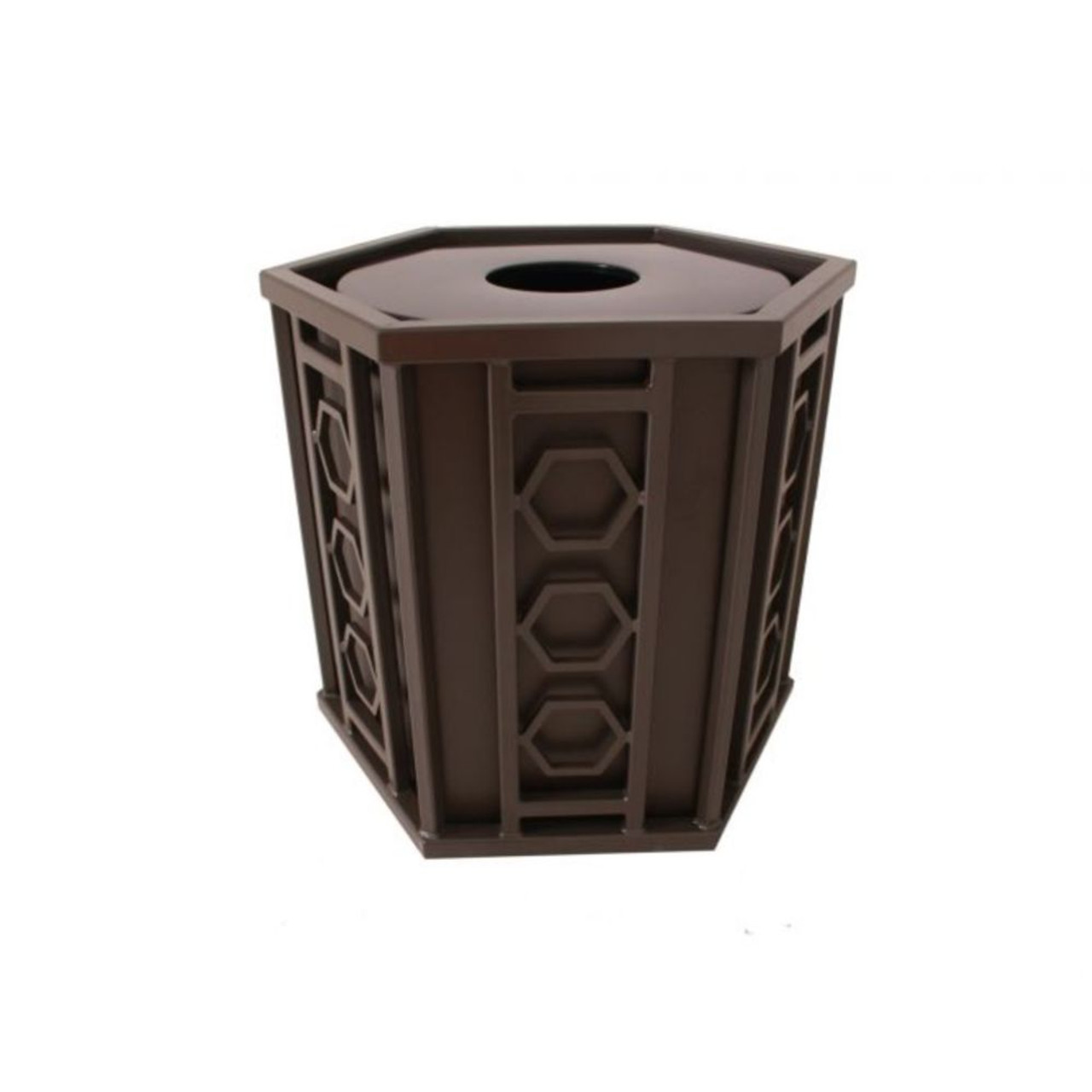 32 Gallon Huntington Hexagon Trash Receptacle