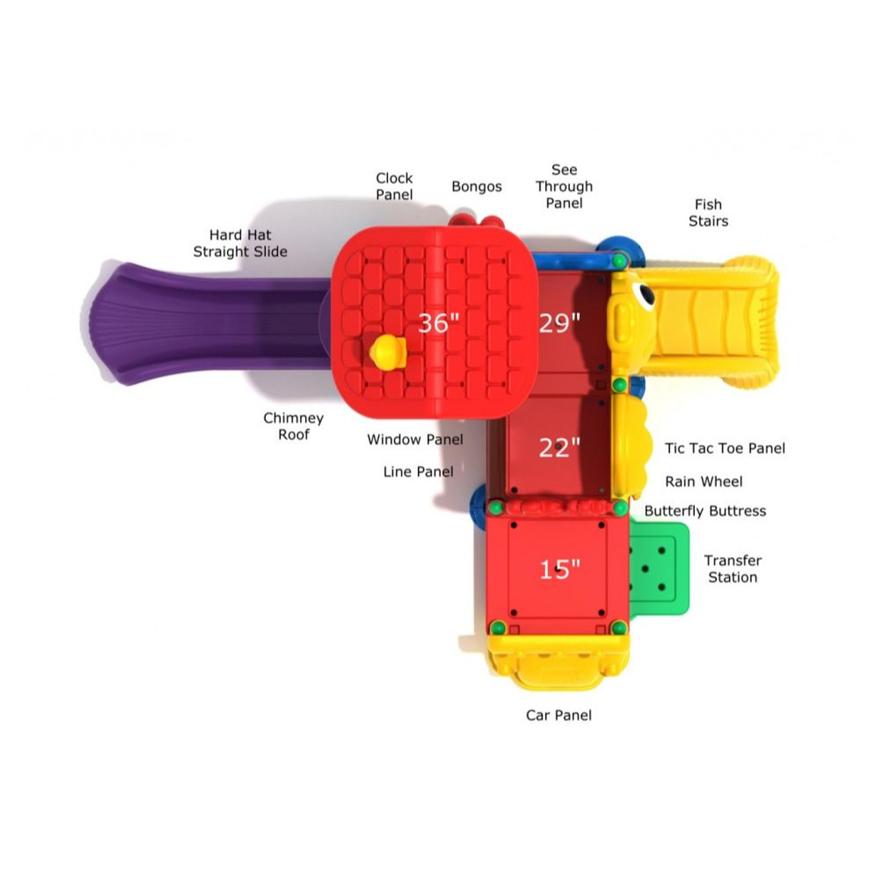 Imagination Station Moonlight Playset - top view