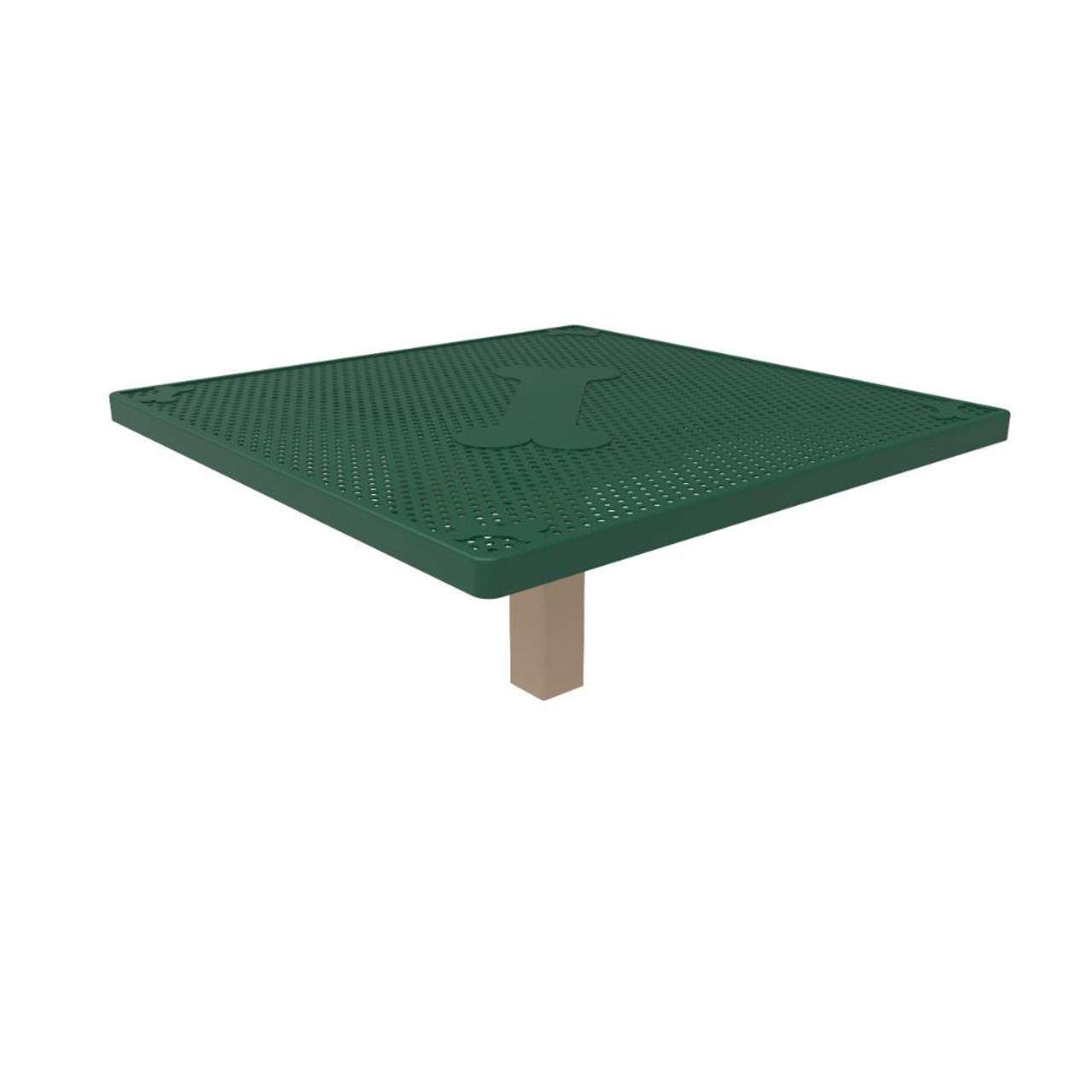 Dog Park Platform Dog Table - Green