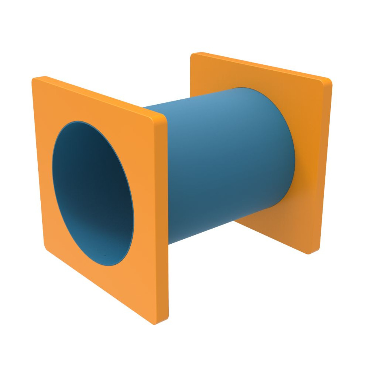 Dog Crawl - light blue with yellow
