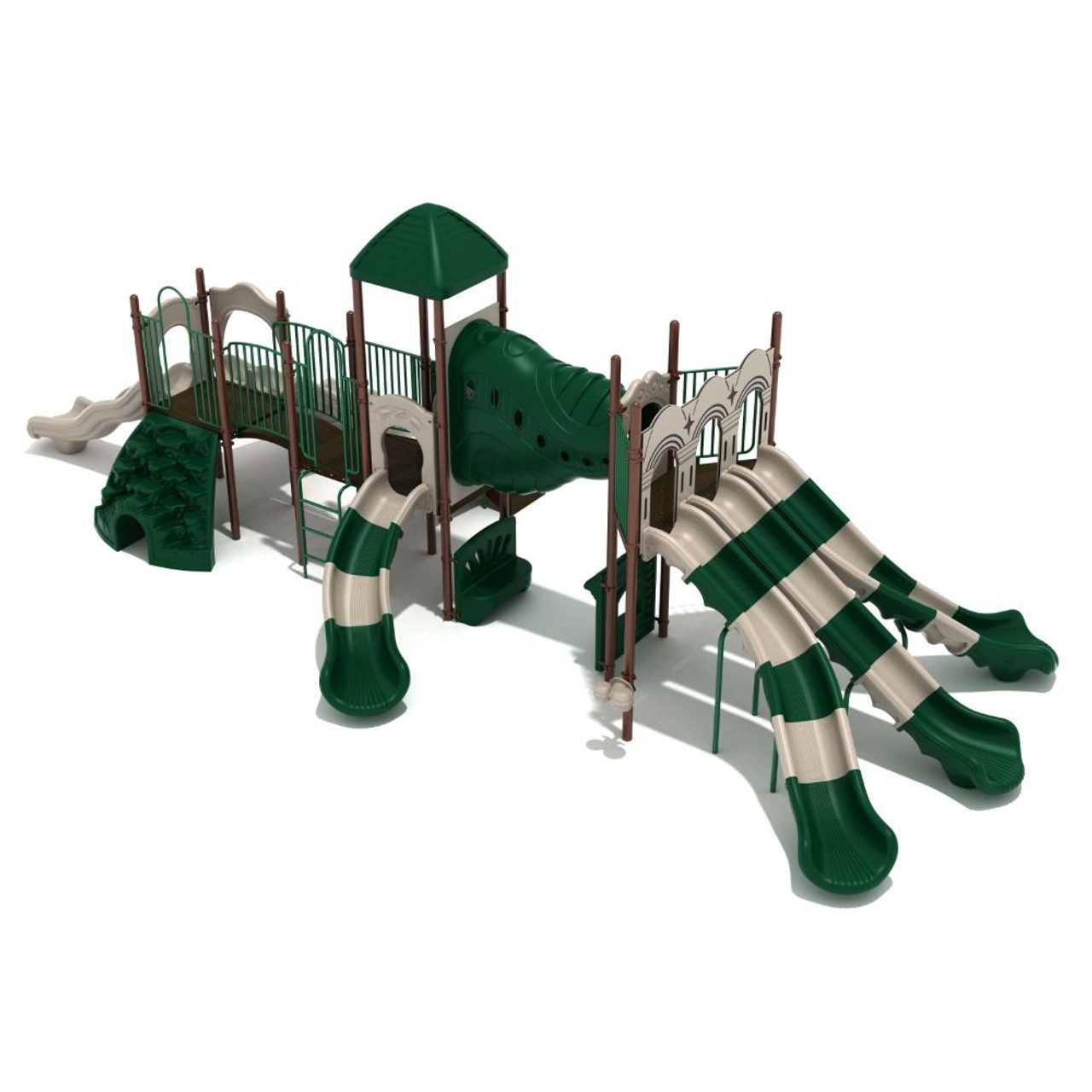 Cactus Corner Playset - neutral - triple slide side