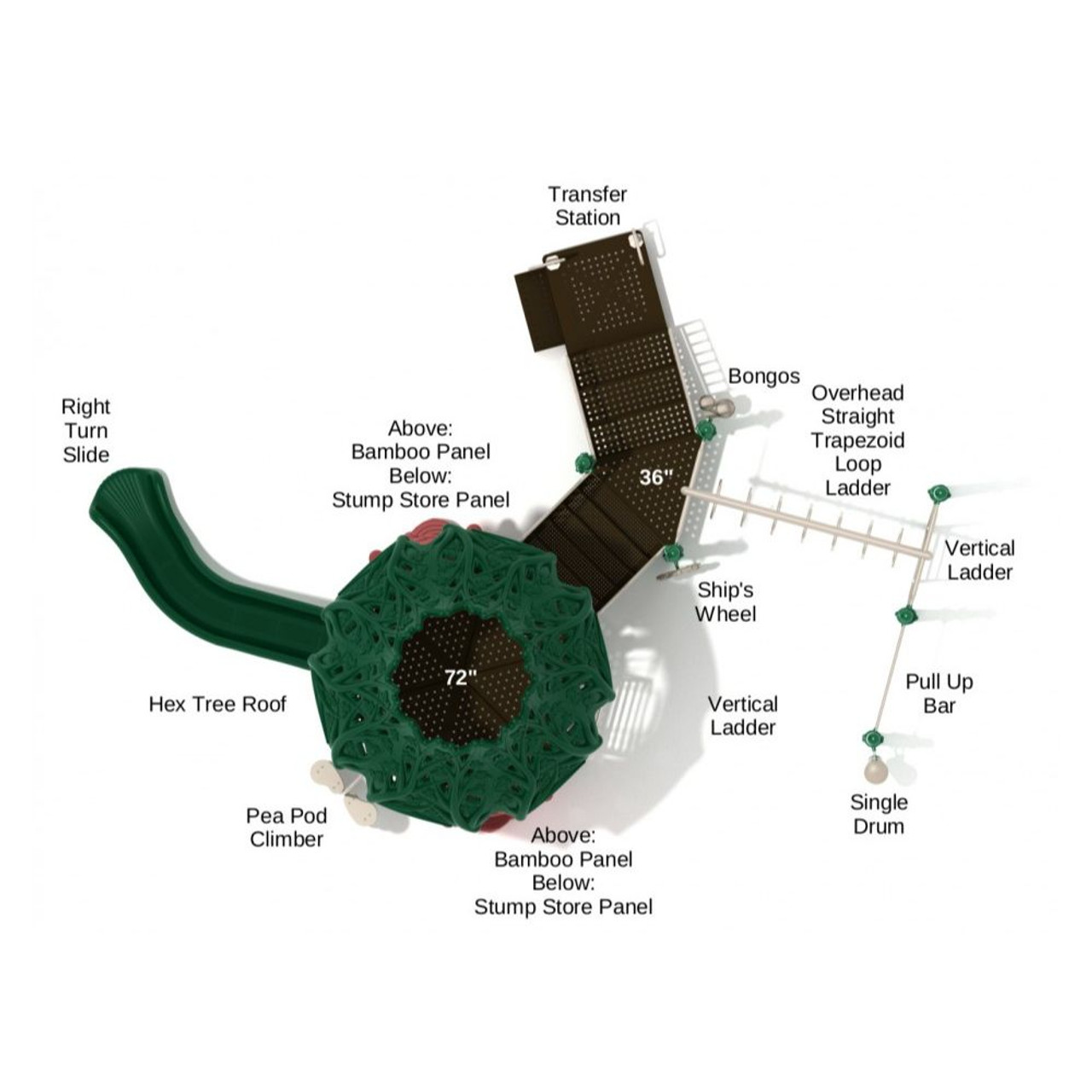 Hippo Harbor Playset - top view