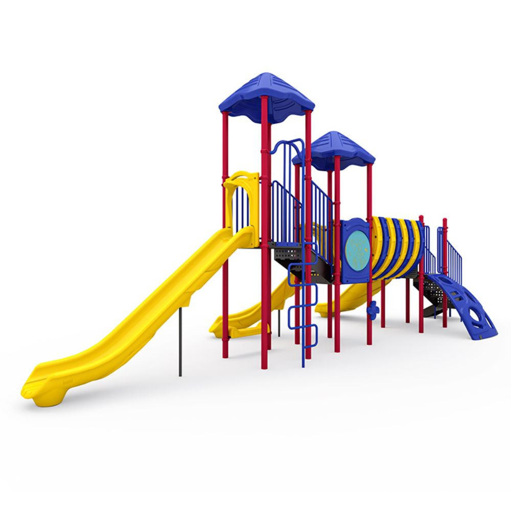 Outdoor Playground Rush and Glide Playset - Arch Climber Side