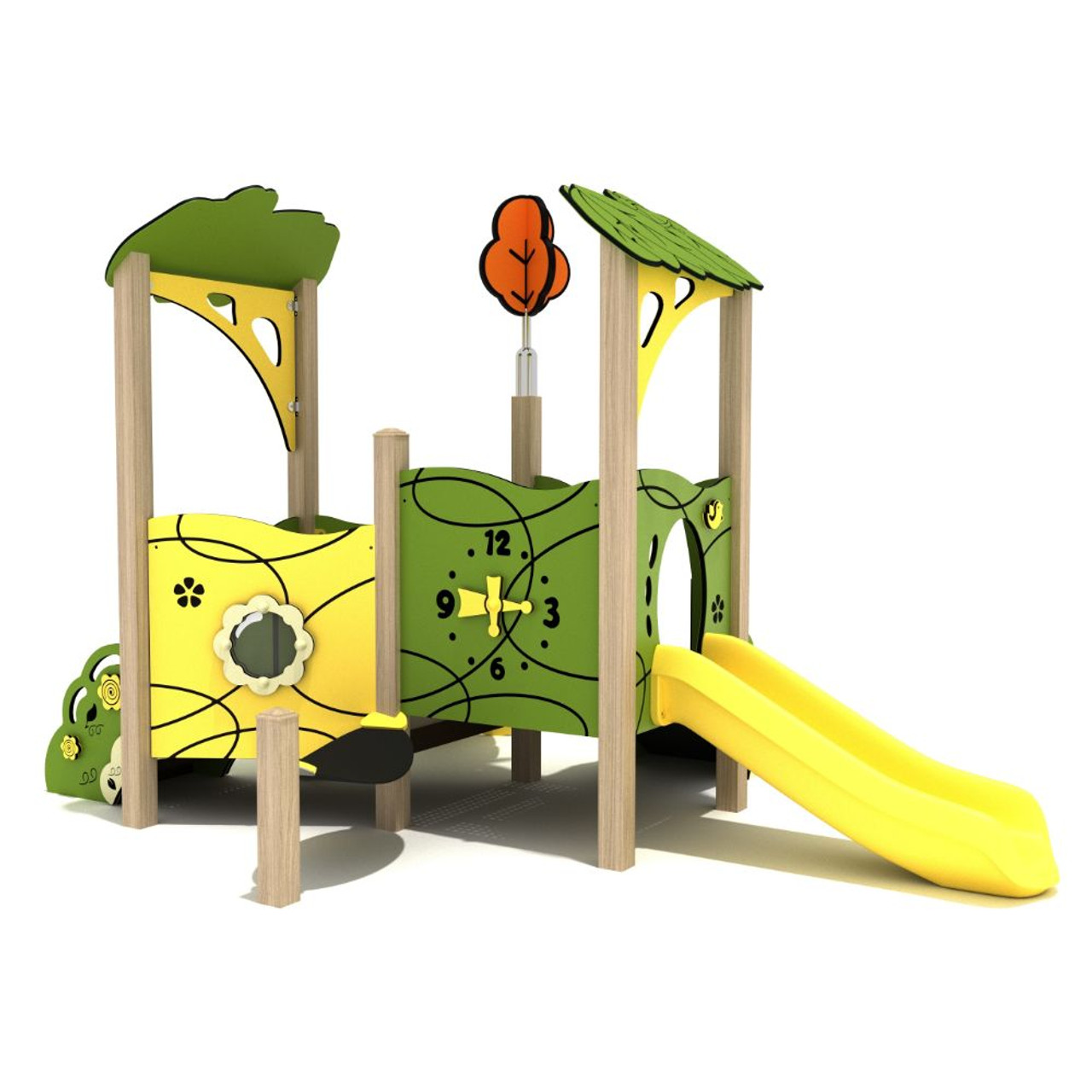 Crimson Queen Playset Outdoor Playground Toddler Play House with Slide Crimson Queen Playset Outdoor Playground Toddler Play House with Slide