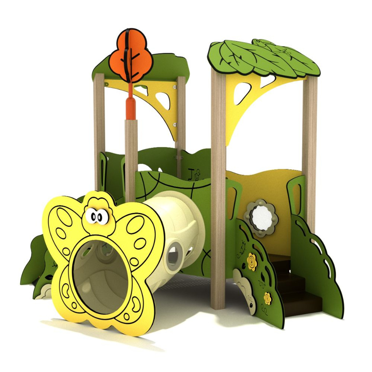 Crimson Queen Playset Toddler Play House with Tube Tunnel - Galvanized Post SteelGuard Option Crimson Queen Playset Toddler Play House with Tube Tunnel - Galvanized Post SteelGuard Option