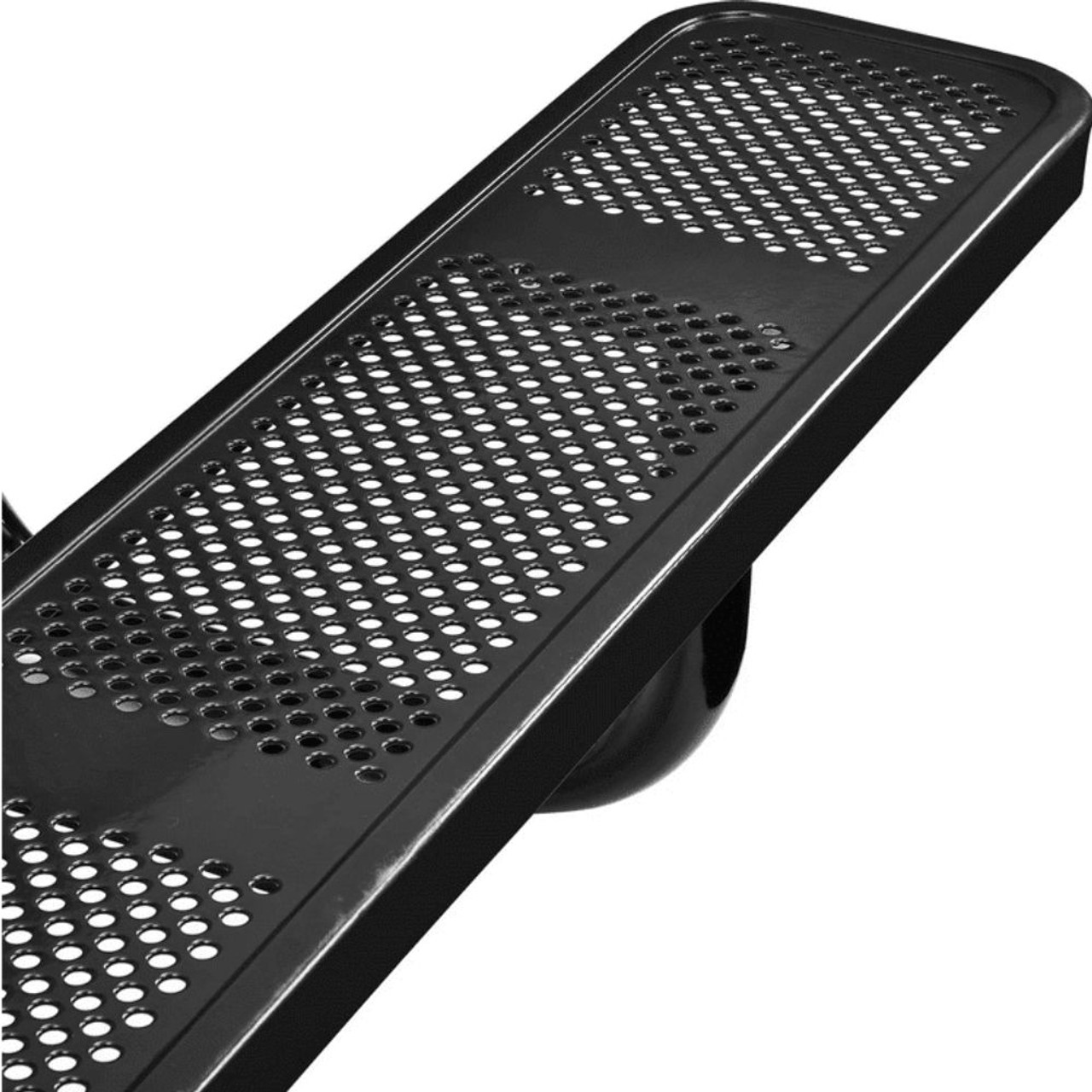 Punched Steel Picnic Table - Perforated Detail