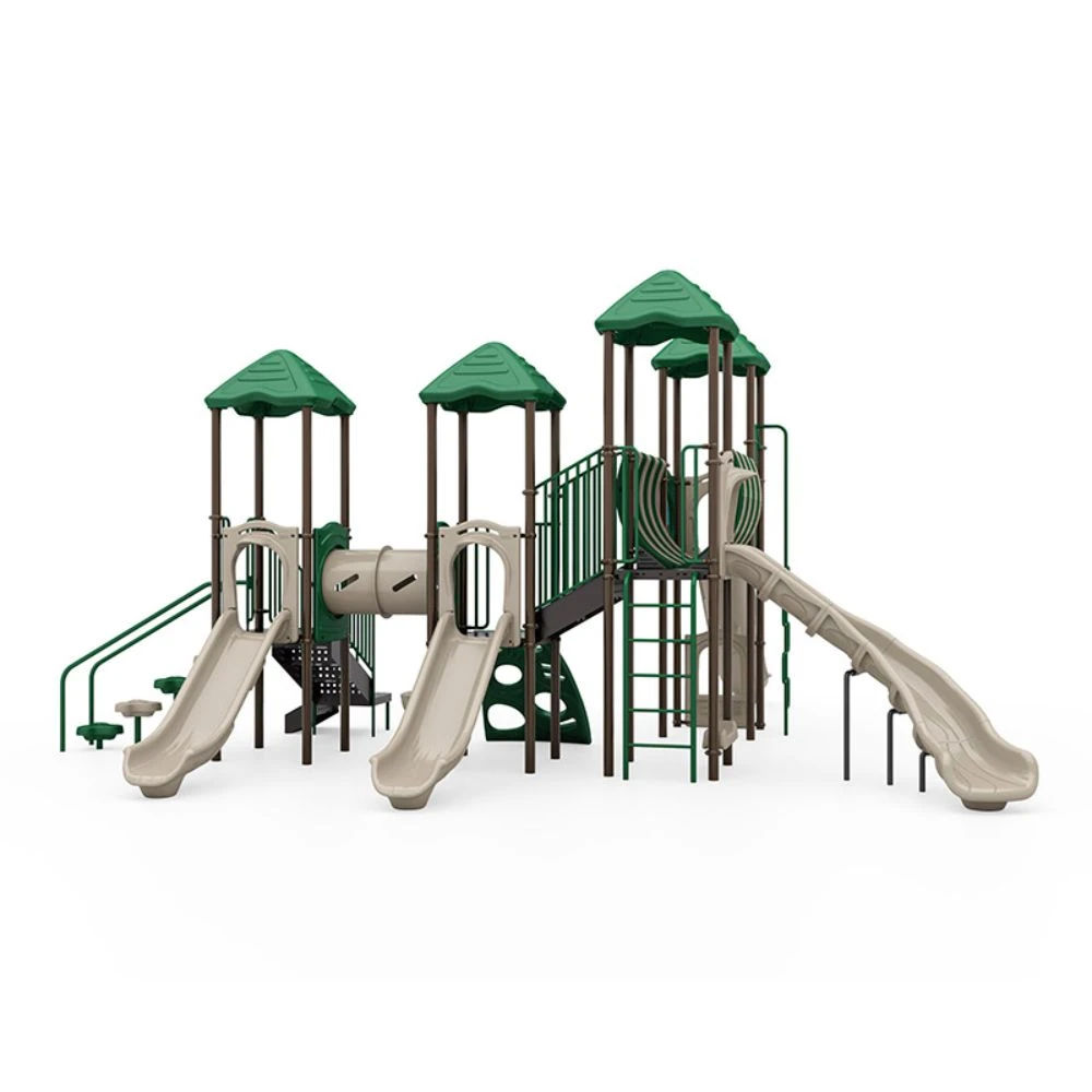 Arch Glider Playset with Crawl Tunnel - Rung Climber Side