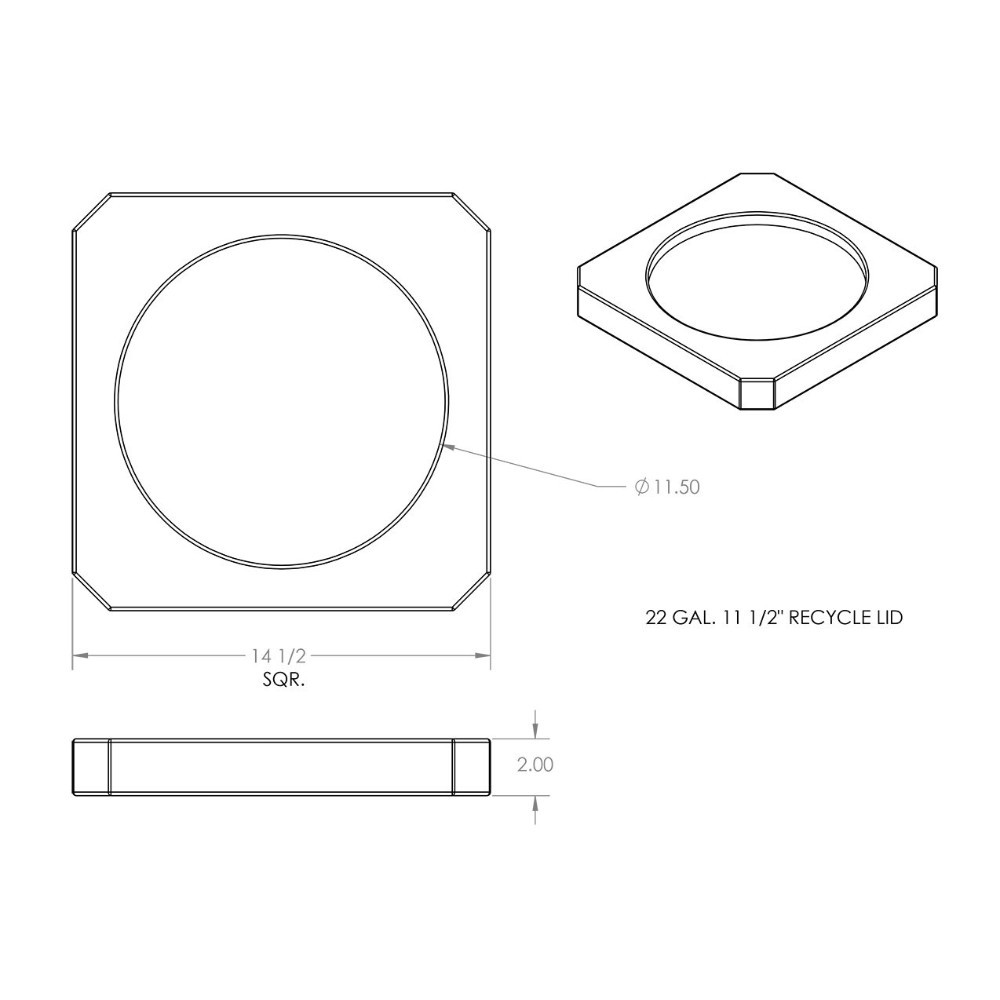 Trash Can Top - Dims