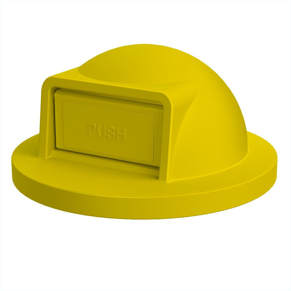 Round Plastic Dome Lid Top with Push Door