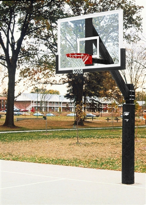 Ultimate Polycarbonate Basketball System - shown with padding (not included) Ultimate Polycarbonate Basketball System - shown with padding (not included)
