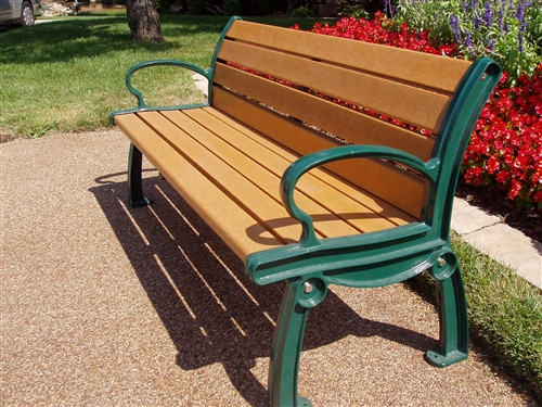 6' Heritage Park Bench_Recycled Plastic Slats 6' Heritage Park Bench_Recycled Plastic Slats