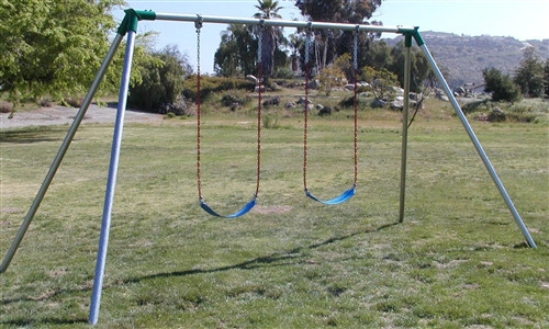 Standard Swingset - 2 swings - 2 leg frame Standard Swingset - 2 swings - 2 leg frame