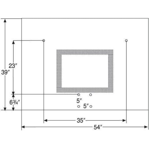 Perpetual Steel Playground Backboard - dimensions