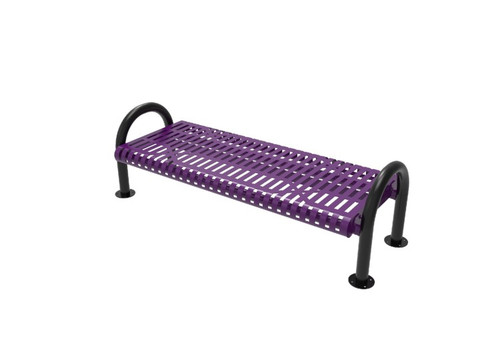 4' Slated Steel MOD Bench Without Back 4' Slated Steel MOD Bench Without Back