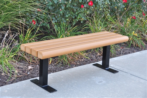 4' Creekside Recycled Plastic Park Bench 4' Creekside Recycled Plastic Park Bench
