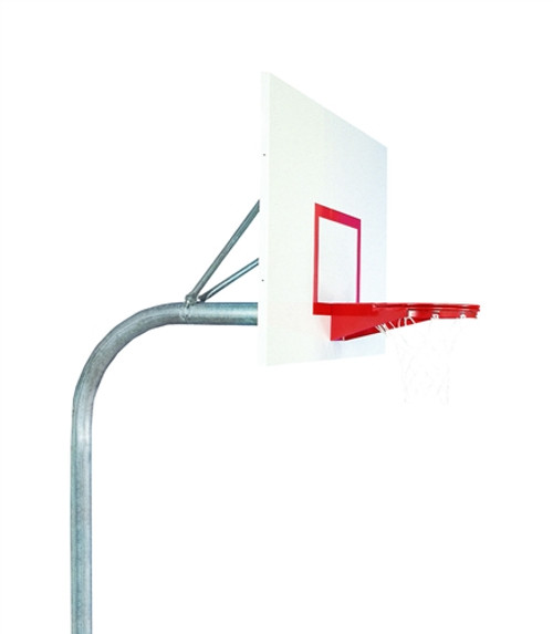 4 1/2" Outdoor Basketball System with Rectangular Steel Backboard 4 1/2" Outdoor Basketball System with Rectangular Steel Backboard