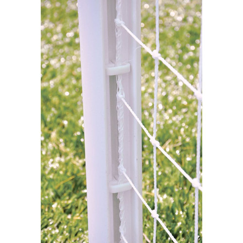 Easy Track net attachment system on soccer goal