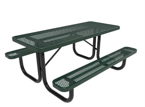 8' Expanded Metal Picnic Table 8' Expanded Metal Picnic Table