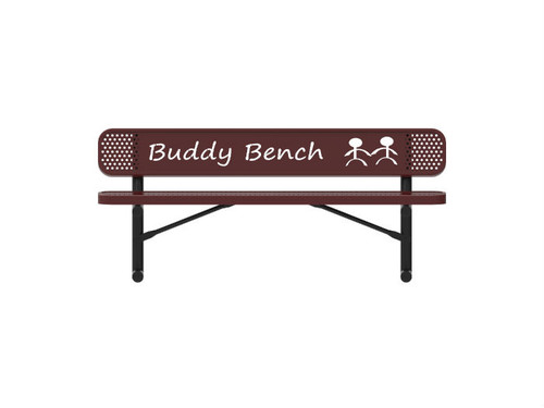 Punched Steel Buddy Bench Punched Steel Buddy Bench