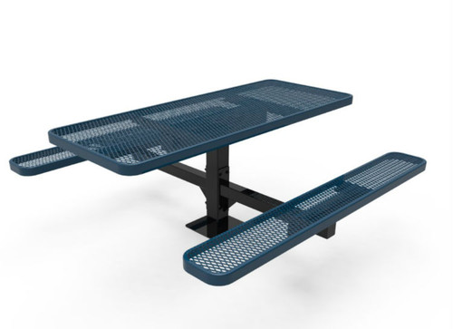 6' Expanded Metal Pedestal Table
