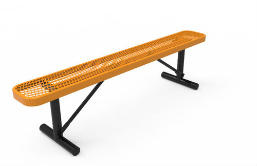 6' Expanded Metal Bench without Back _ Portable 6' Expanded Metal Bench without Back _ Portable