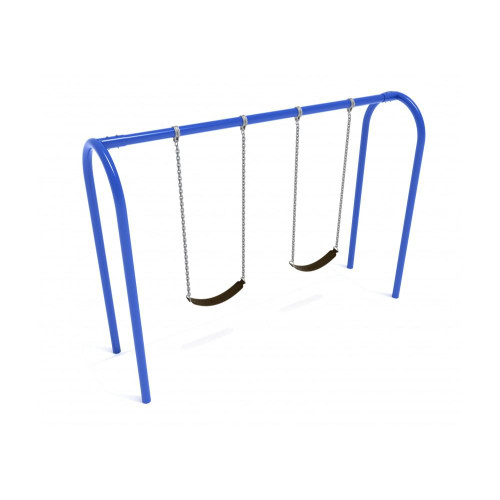 8 Feet High Elite Arch Post Swingset - 1 Bay - Blue