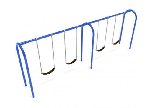 8 Feet High Elite Arch Post Swingset - 2 Bay - Blue 8 Feet High Elite Arch Post Swingset - 2 Bay - Blue