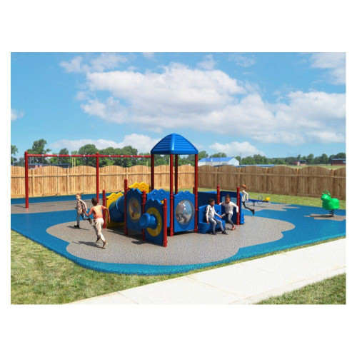 Primary Colors - Knoxville Outdoor Playset - in use example