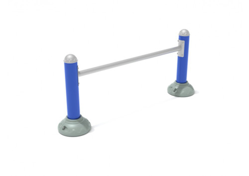 Single Station Push up Bar - gray plastic foot caps not included Single Station Push up Bar - gray plastic foot caps not included