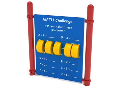 Freestanding Math Panel with Posts Freestanding Math Panel with Posts