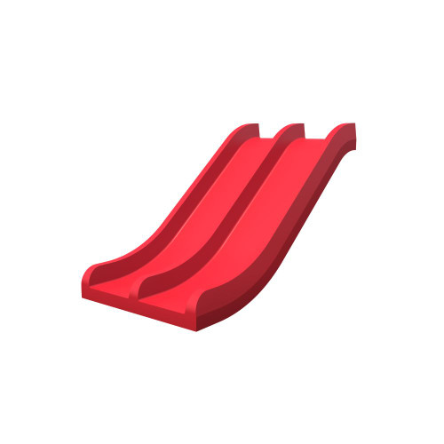 3' Deck Height Triple Rail Playground Slide no Foot 3' Deck Height Triple Rail Playground Slide no Foot
