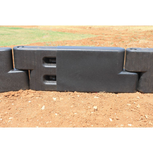 Adjustable Plastic Playground Border End Cap - on border to shorten