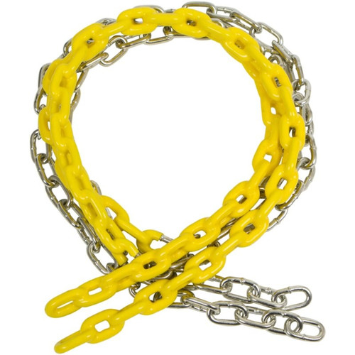 3/16 Inch Yellow Coated Plastisol Chain - 54 inch length