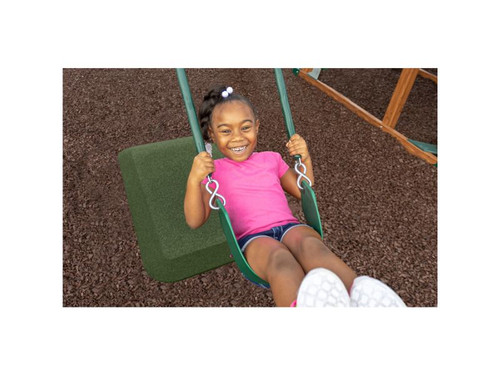 Playground Slide and Swing Set Mats Black 32x54 x 2 Inch