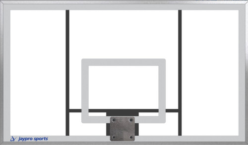 Basketball System - Titan - 72 in. Acrylic Backboard - Back