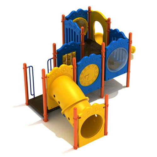 Naples Toddler Playset with Incline Crawl Tube - Clock Panel Side