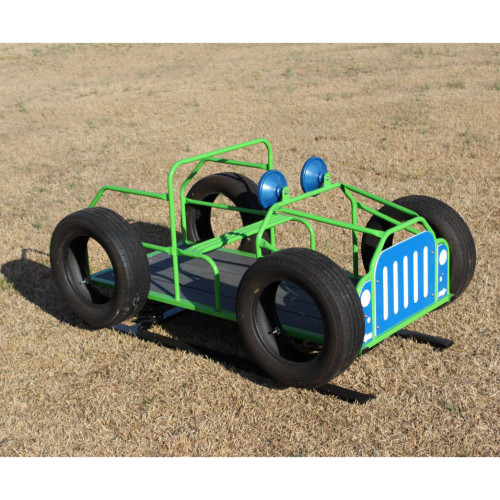 Jeep Spring Rider Vehicle - lime green