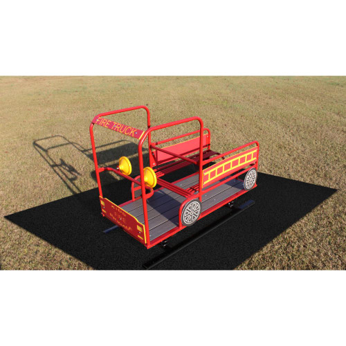 Fire Engine Spring Rider Vehicle - side view Fire Engine Spring Rider Vehicle - side view