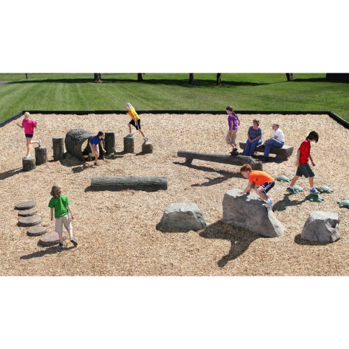 Fallen Tree Balance Beam - nature theme playground