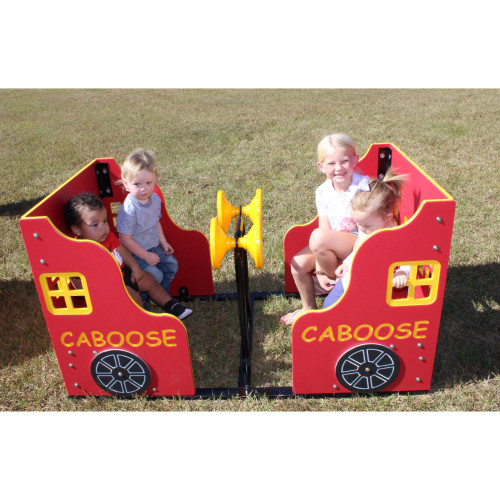 Train Caboose Playground Vehicle - side