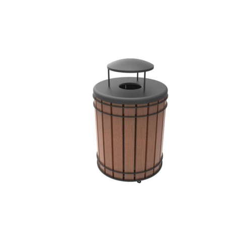 36 Gallon Round Madison Trash Receptacle with top 36 Gallon Round Madison Trash Receptacle with top