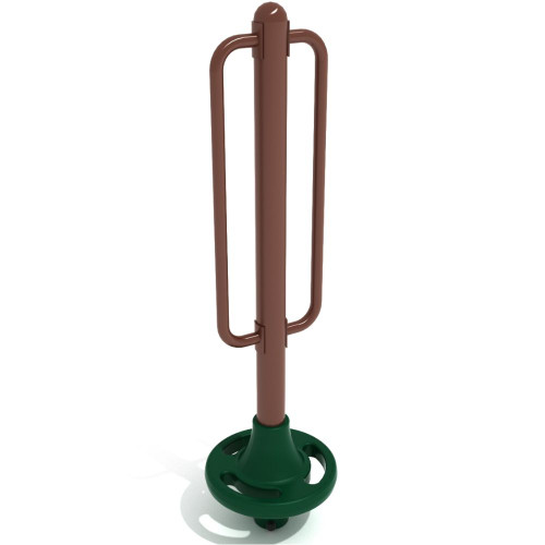 Free Standing 1 Pod Climber - Brown post with Hunter Green Pod